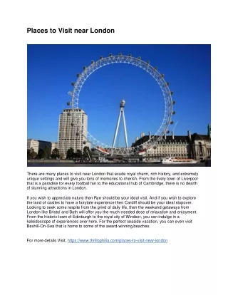 Places to Visit near London