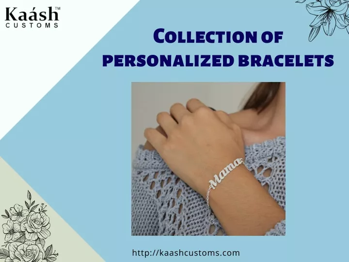 collection of personalized bracelets