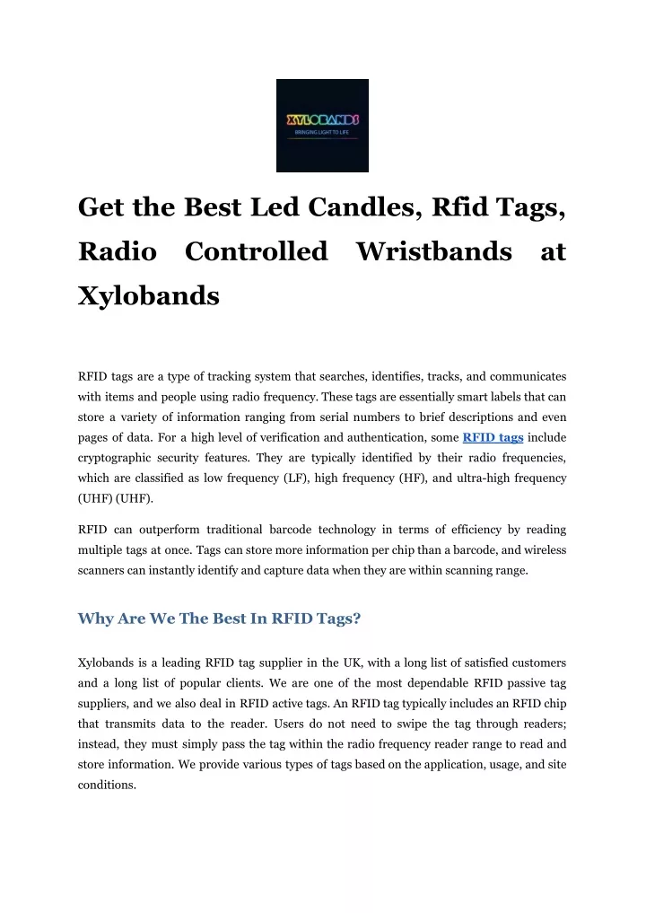 get the best led candles rfid tags