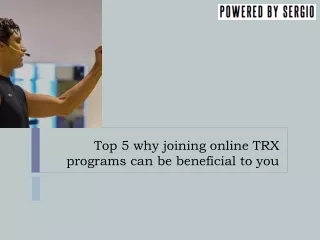 top 5 why joining online trx programs can be beneficial to you