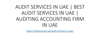 AUDIT SERVICES IN UAE | BEST AUDIT SERVICES IN UAE