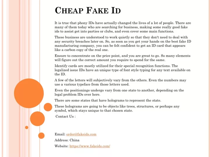 cheap fake id