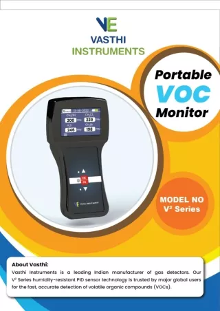 Portable VOC monitor | Vasthi Instruments