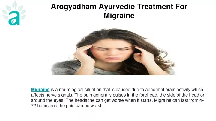 arogyadham ayurvedic treatment for migraine