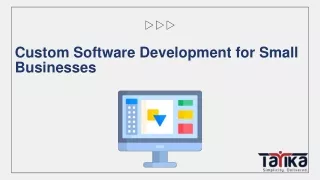 custom software development for small businesses