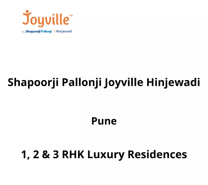 shapoorji pallonji joyville hinjewadi