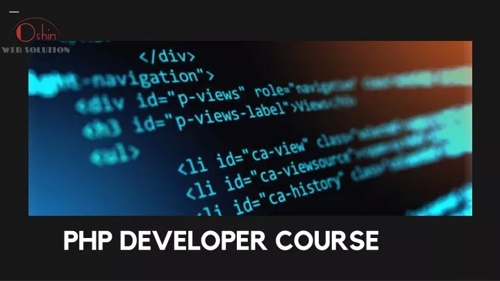 php developer course
