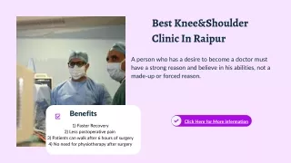 Best Knee & Shoulder Clinic in Raipur