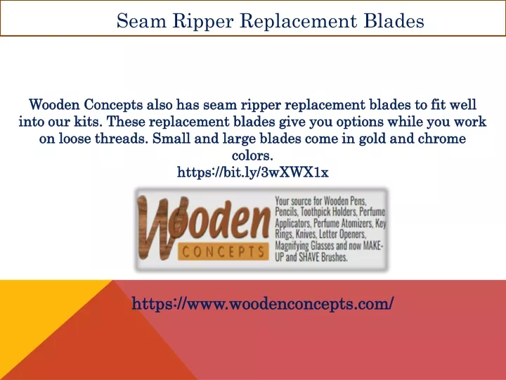 seam ripper replacement blades