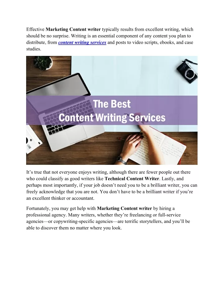 PPT - Content writing services PowerPoint Presentation, free download ...