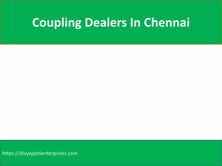 coupling dealers in chennai