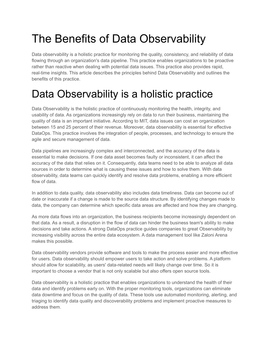 PPT - The Benefits of Data Observability PowerPoint Presentation, free ...