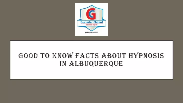 good to know facts about hypnosis in albuquerque