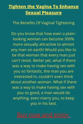 Vaginal Tightening
