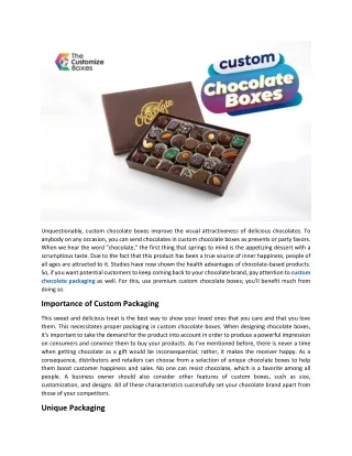 unquestionably custom chocolate boxes improve