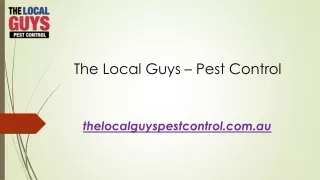 Sydneys Best Pest Control | Thelocalguyspestcontrol.com.au
