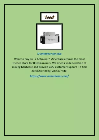 l7 antminer for sale