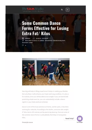 Some Common Dance Forms Effective for Losing Extra Fat/ Kilos