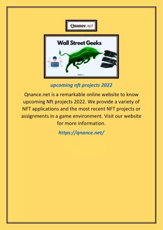 upcoming nft projects 2022