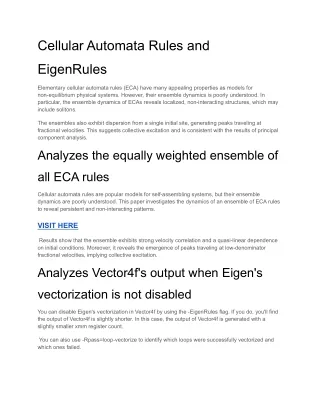 cellular automata rules and