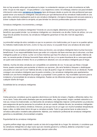 Cerradura: ¿tradicional o inteligente? Qué escoger.