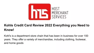 kohls credit card review 2022 everything you need