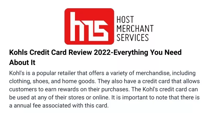 kohls credit card review 2022 everything you need