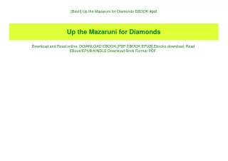 best up the mazaruni for diamonds ebook pdf
