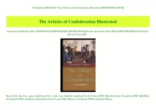 Download EBOoK@ The Articles of Confederation Illustrated [PDF EBOOK EPUB]
