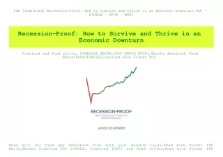 PDF [Download] Recession-Proof How to Survive and Thrive in an Economic Downturn PDF - KINDLE - EPUB - MOBI