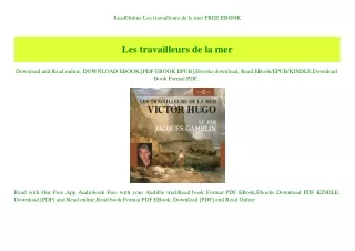 ReadOnline Les travailleurs de la mer FREE EBOOK
