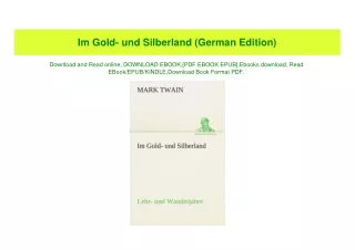 PDF) Im Gold- und Silberland (German Edition) Unlimited