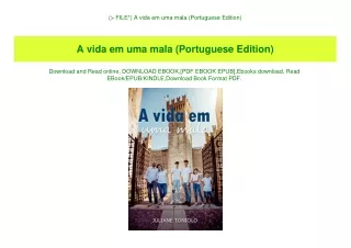 (P.D.F. FILE) A vida em uma mala (Portuguese Edition) (READ PDF EBOOK)