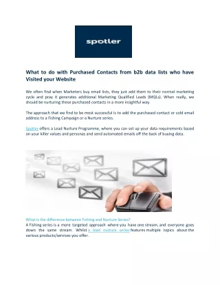 what to do with purchased contacts from b2b data