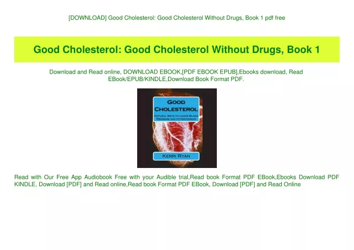 download good cholesterol good cholesterol