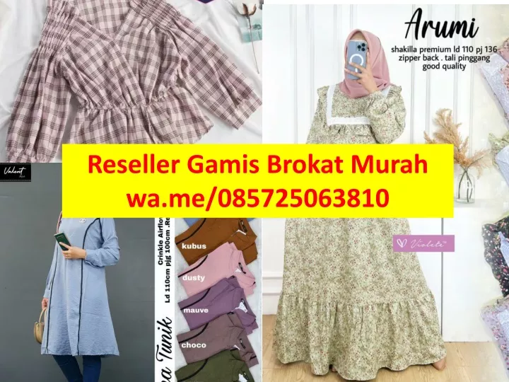 reseller gamis brokat murah wa me 085725063810