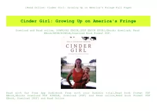 {Read Online} Cinder Girl Growing Up on America's Fringe Full Pages