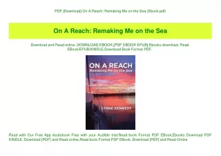 PDF [Download] On A Reach Remaking Me on the Sea (Ebook pdf)