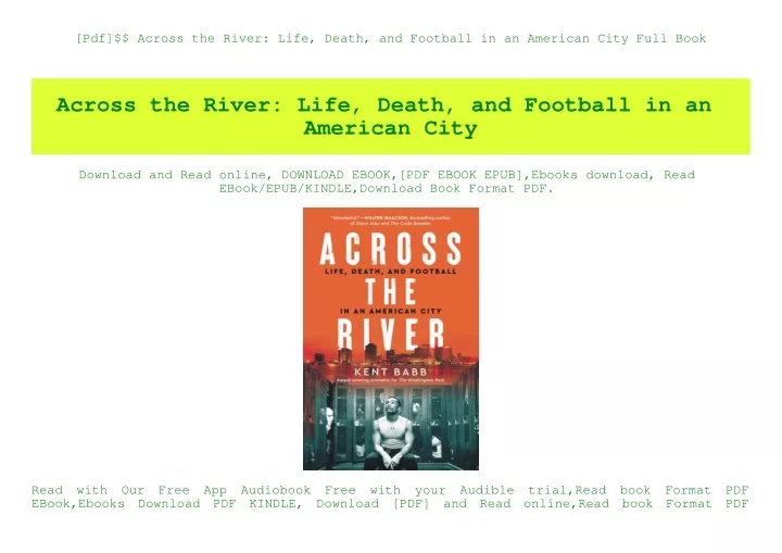 pdf across the river life death and football