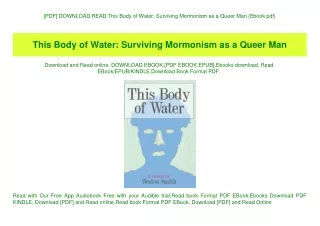 [PDF] DOWNLOAD READ This Body of Water Surviving Mormonism as a Queer Man (Ebook pdf)