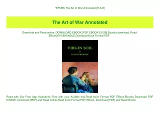 EPUB$ The Art of War Annotated [R.A.R]
