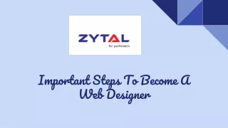 Important Steps To Become A Web Designer