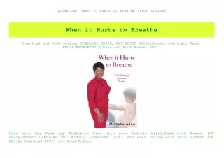 [DOWNLOAD] When it Hurts to Breathe {read online}