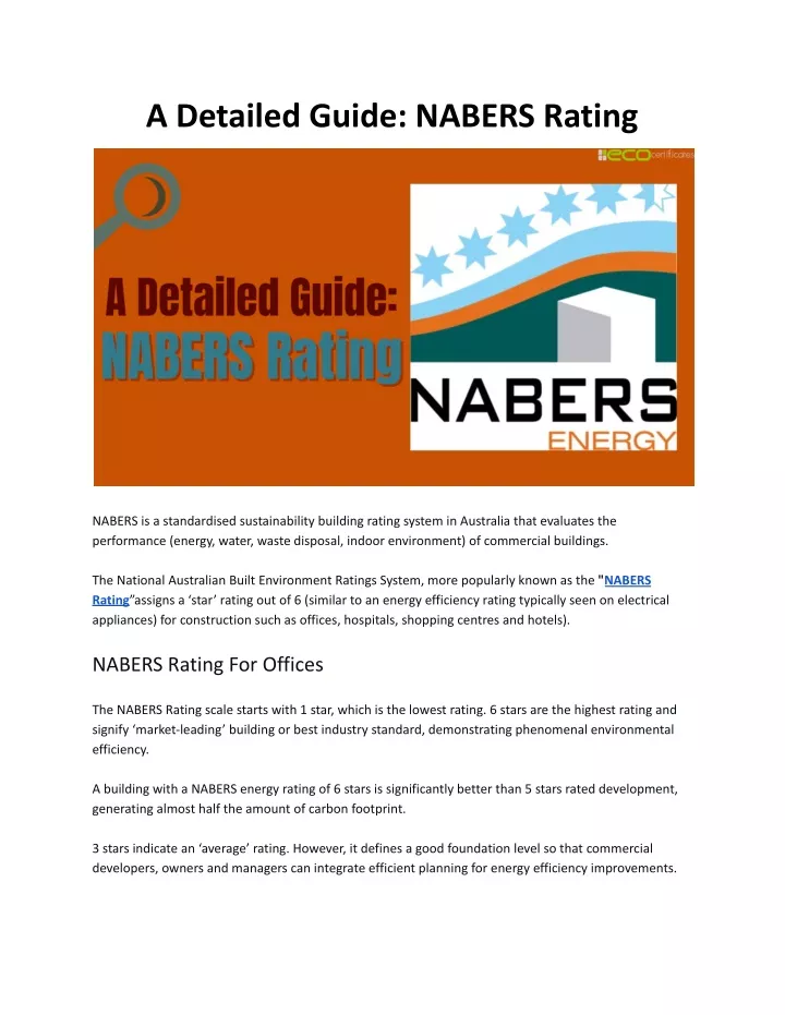 a detailed guide nabers rating