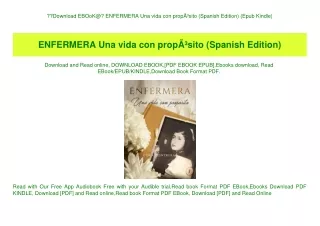 Download EBOoK@ ENFERMERA Una vida con propÃƒÂ³sito (Spanish Edition) (Epub Kindle)