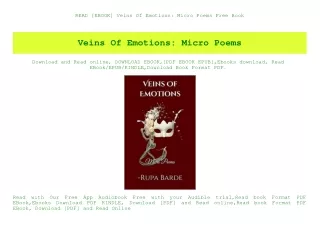 READ [EBOOK] Veins Of Emotions Micro Poems Free Book