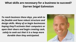 Darren Seigel Galveston Trusted advisor