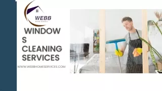 Window Cleaning Services - Webbhomeservices