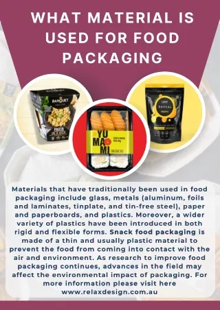 What material is used for food packaging