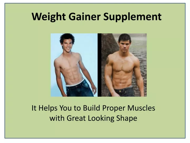 weight gainer supplement